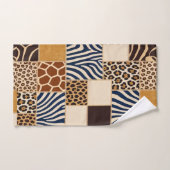 Afrikaanse dierenprint patchwork ontwerp handdoeke bad handdoek (Handdoek)