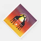 Afrikaanse Dierensafari Sunset gepersonaliseerd Servet (Hoek)