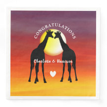 Afrikaanse Dierensafari Sunset gepersonaliseerd