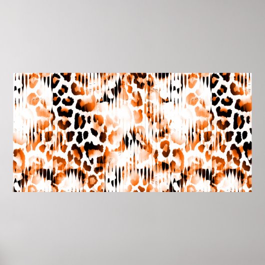 Afrikaanse dierlijke afdrukken. natuurlijk patroo poster (Voorkant)