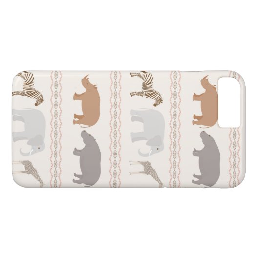 Afrikaanse dierpatronen 1 Case-Mate iPhone case (Achterkant (Horizontaal))