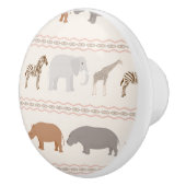 Afrikaanse dierpatronen 1 keramische knop (Rechts)