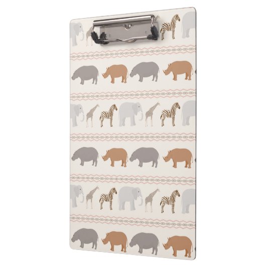 Afrikaanse dierpatronen 1 klembord (Links)