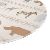 Afrikaanse dierpatronen 1 snijplank (Hoek)