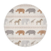 Afrikaanse dierpatronen 1 snijplank (Voorkant)