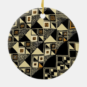 Afrikaanse door Kuba geïnspireerde ontwerpen Keramisch Ornament