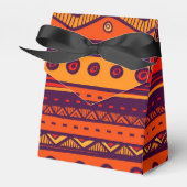 Afrikaanse doos met stammenpatronen bedankdoosjes (Voorkant Zijde)