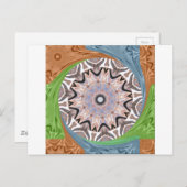 Afrikaanse draaikolk kunst print briefkaart (Voorkant / Achterkant)