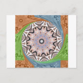 Afrikaanse draaikolk kunst print briefkaart (Voorkant)