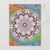 Afrikaanse draaikolk kunst print briefkaart (Voorkant)