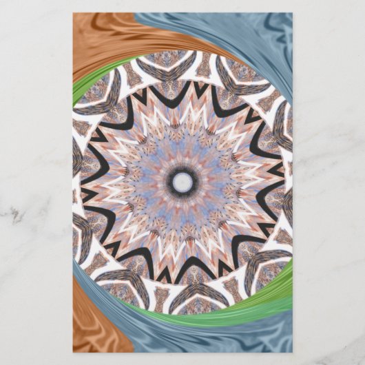 Afrikaanse draaikolk kunst print briefpapier (Voorkant)