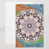 Afrikaanse draaikolk kunst print briefpapier (Voorkant / Achterkant)