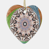 Afrikaanse draaikolk kunst print keramisch ornament (Rechts)