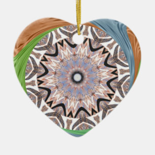 Afrikaanse draaikolk kunst print keramisch ornament