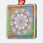 Afrikaanse draaikolk kunst print metalen ornament (Links)