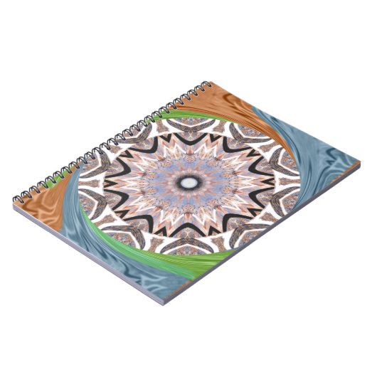 Afrikaanse draaikolk kunst print notitieboek (Linkerzijde)