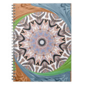 Afrikaanse draaikolk kunst print notitieboek (Voorkant)