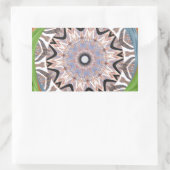 Afrikaanse draaikolk kunst print rechthoekige sticker (Tas)