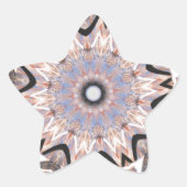 Afrikaanse draaikolk kunst print ster sticker (Voorkant)