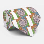 Afrikaanse draaikolk kunst print stropdas (Opgerold)