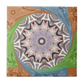 Afrikaanse draaikolk kunst print tegeltje (Voorkant)