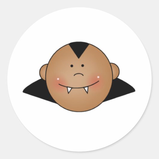 Afrikaanse  Dracula Ronde Sticker (Voorkant)