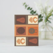 afrikaanse drietasmasker briefkaart (Staand voorkant)