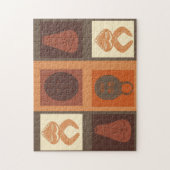 afrikaanse drietasmasker legpuzzel (Verticaal)