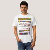 Afrikaanse drievoudige kunstscènes t-shirt (Voorkant volledig)