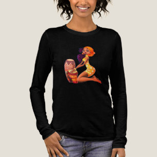 Afrikaanse Drummer Meisje T-shirt