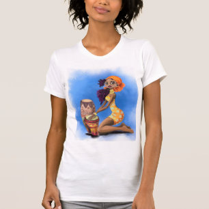 Afrikaanse Drummer Meisje T-shirt