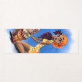 Afrikaanse drummer meisje yoga mat (Voorkant (horizontaal))
