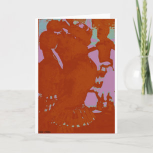 Afrikaanse drummers-tribaal kunstblanco Wenskaart Kaart