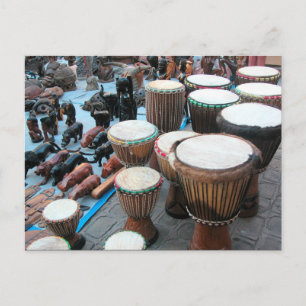 Afrikaanse drums 1 briefkaart