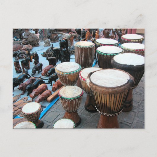 Afrikaanse drums 1 briefkaart (Voorkant)