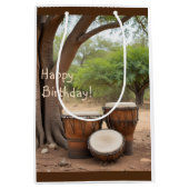 Afrikaanse drums medium cadeauzakje (Voorkant)
