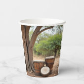 Afrikaanse drums papieren bekers (Achterkant)