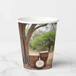 Afrikaanse drums papieren bekers
