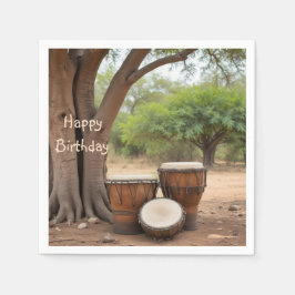 Afrikaanse drums servet