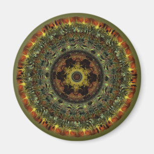 Afrikaanse Dusk Mandala fridge magnet