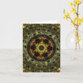 Afrikaanse Dusk Mandala kaart (Gele Bloem)