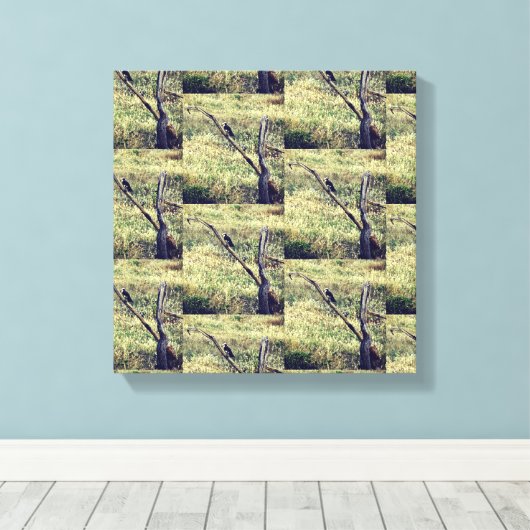 Afrikaanse Eagle Canvas Afdruk (Insitu (Houten vloer))