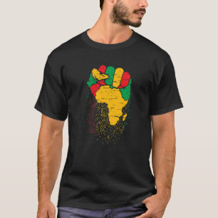 Afrikaanse eerste zwarte geschiedenis maand Zwarte T-shirt