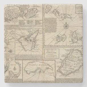 Afrikaanse eilanden stenen onderzetter