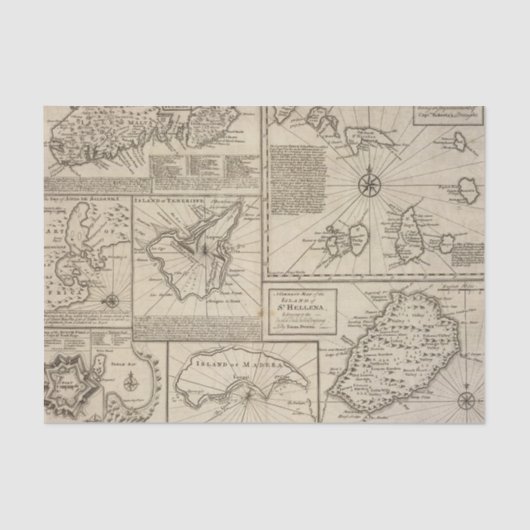 Afrikaanse Eilanden Tissuepapier (Voorkant)