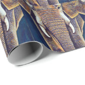Afrikaanse Elephant Gift Wrapping Paper Cadeaupapier (Rol Hoek)