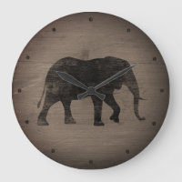 Afrikaanse Elephant Silhouette Rustige stijl