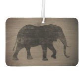 Afrikaanse Elephant Silhouette Rustige stijl Luchtverfrisser (Achterkant)