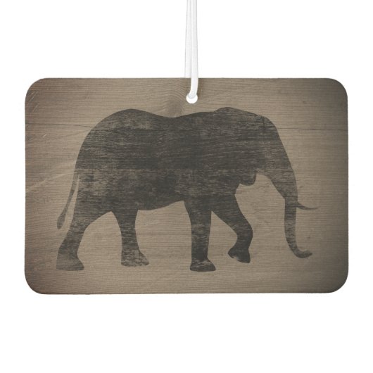 Afrikaanse Elephant Silhouette Rustige stijl Luchtverfrisser (Voorkant)