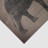 Afrikaanse Elephant Silhouette Rustige stijl Tissuepapier (Detail)